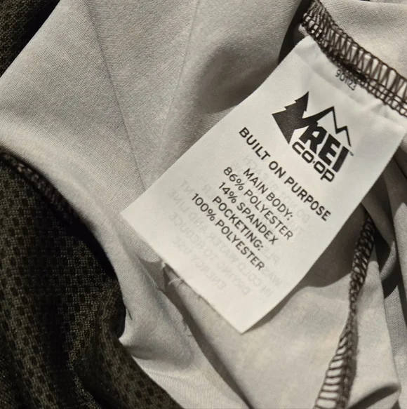 REI Co-op Green Print Casual Dress | V-Neck, Drawstring Waist | Size M - Picture 6 of 9